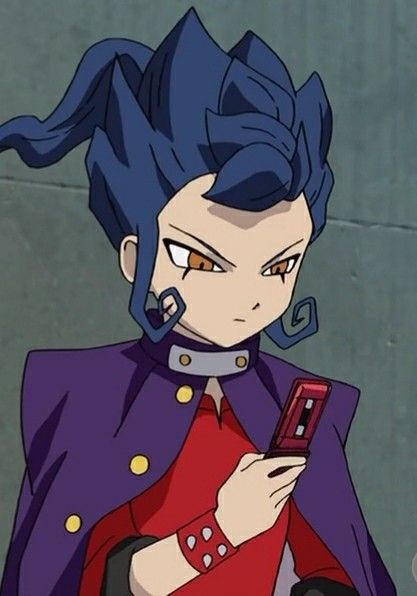 image of a goth anime boy scowling at a flip phone